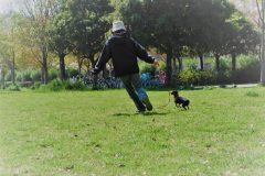 春風の中でおかあさんと。。。